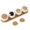 NEX™ White Ceramic Sugar Bowl Set with Bamboo Lids & Spoon